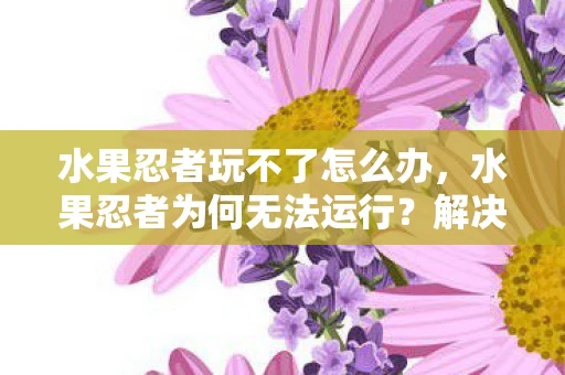 水果忍者玩不了怎么办,水果忍者为何无法运行?解决之道大揭秘 水果忍者玩不了怎么办,水果忍者为何无法运行?解决之道大揭秘