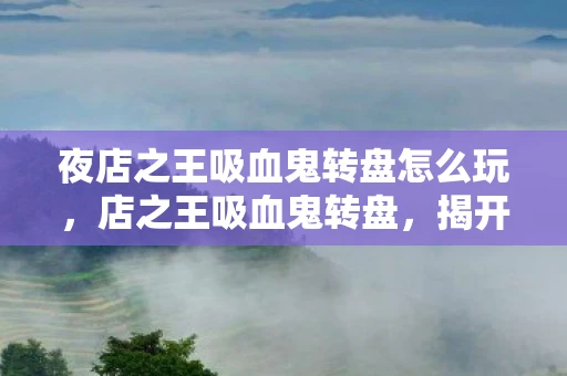 夜店之王吸血鬼转盘怎么玩，店之王吸血鬼转盘，揭开古老传说的神秘面纱