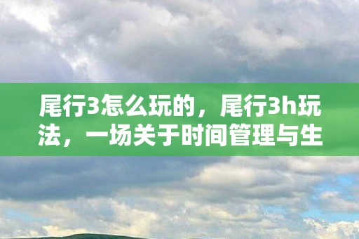 尾行3怎么玩的，尾行3h玩法，一场关于时间管理与生活质量的深度探索