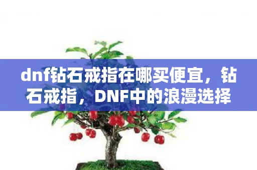 dnf钻石戒指在哪买便宜，钻石戒指，DNF中的浪漫选择
