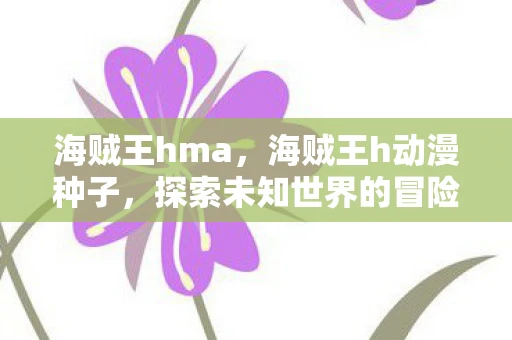 海贼王hma，海贼王h动漫种子，探索未知世界的冒险之旅