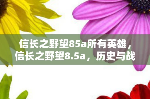 信长之野望85a所有英雄，信长之野望8.5a，历史与战略的交响曲