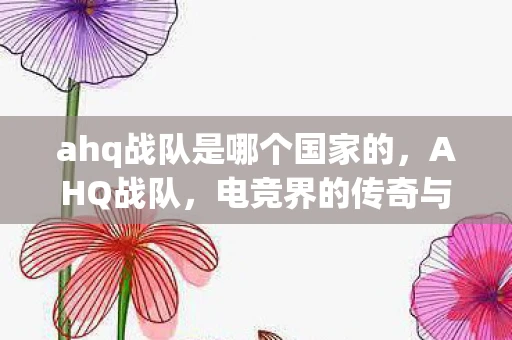 ahq战队是哪个国家的，AHQ战队，电竞界的传奇与未来
