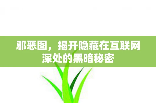 邪恶图，揭开隐藏在互联网深处的黑暗秘密