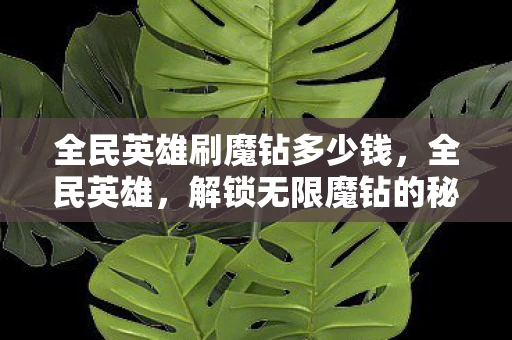 全民英雄刷魔钻多少钱，全民英雄，解锁无限魔钻的秘诀