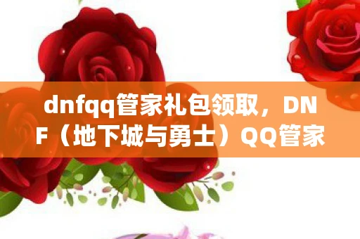 dnfqq管家礼包领取，DNF（地下城与勇士）QQ管家礼包全解析，打造最强角色的必备神器
