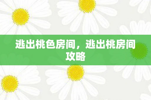 逃出桃色房间，逃出桃房间攻略