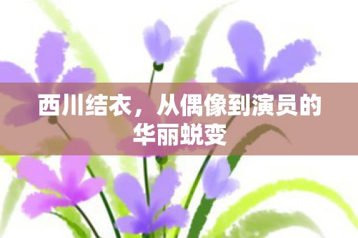 西川结衣,从偶像到演员的华丽蜕变 西川结衣,从偶像到演员的华丽蜕变