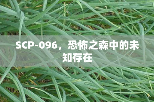 SCP-096，恐怖之森中的未知存在