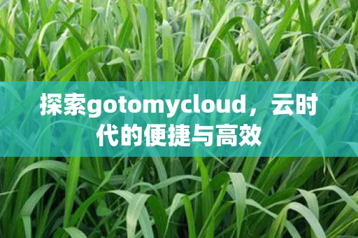 探索gotomycloud,云时代的便捷与高效 探索gotomycloud,云时代的便捷与高效