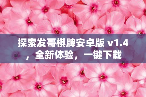 探索发哥棋牌安卓版 v1图片