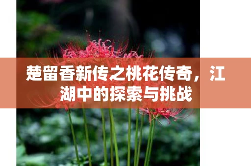楚留香新传之桃花传奇图片