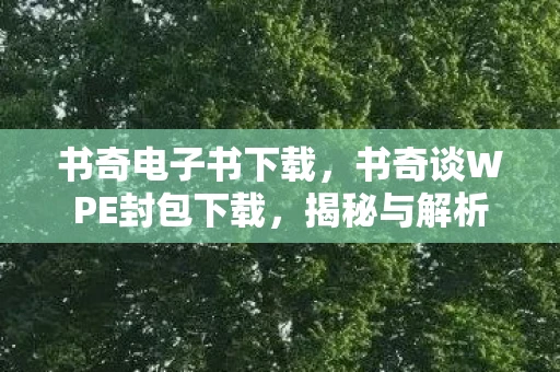 书奇电子书下载，书奇谈WPE封包下载，揭秘与解析