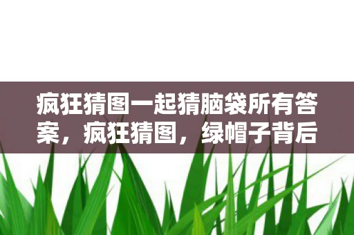疯狂猜图一起猜脑袋所有答案，疯狂猜图，绿帽子背后的文化密码