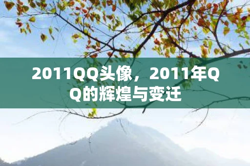 2011QQ头像，2011年QQ的辉煌与变迁