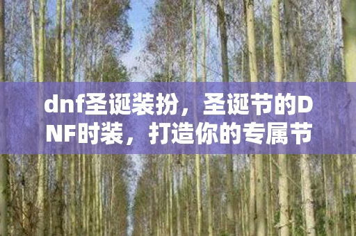 dnf圣诞装扮,圣诞节的DNF时装,打造你的专属节日装扮 dnf圣诞装扮,圣诞节的DNF时装,打造你的专属节日装扮