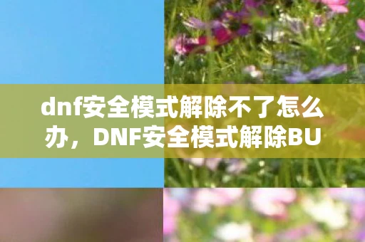 dnf安全模式解除不了怎么办，DNF安全模式解除BUG，揭秘与应对