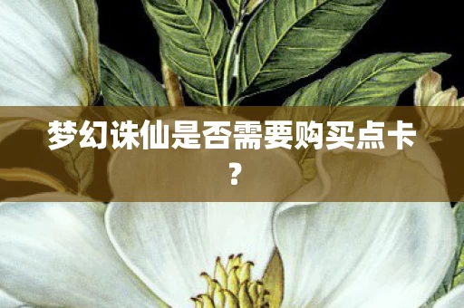 梦幻诛仙是否需要购买点卡图片