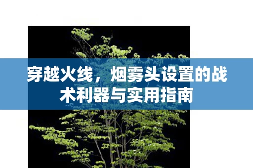 烟雾头设置的战术利器与实用指南图片
