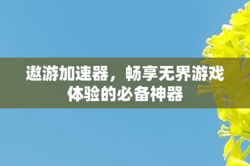 畅享无界游戏体验的必备神器图片