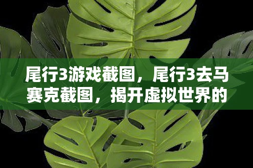 尾行3游戏截图，尾行3去马赛克截图，揭开虚拟世界的神秘面纱