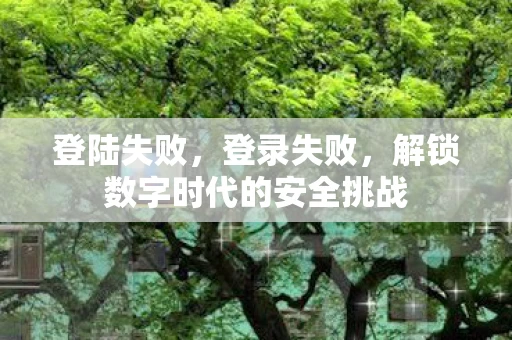 登陆失败,登录失败,解锁数字时代的安全挑战 登陆失败,登录失败,解锁数字时代的安全挑战