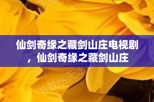 仙剑奇缘之藏剑山庄电视剧，仙剑奇缘之藏剑山庄