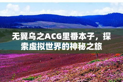 无翼乌之ACG里番本子，探索虚拟世界的神秘之旅