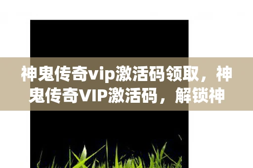 神鬼传奇vip激活码领取，神鬼传奇VIP激活码，解锁神秘世界的钥匙