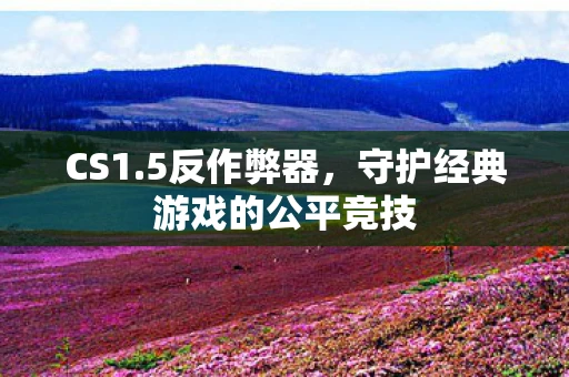 CS1.5反作弊器，守护经典游戏的公平竞技