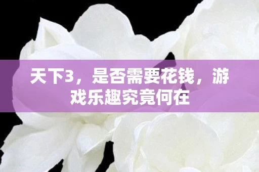 游戏乐趣究竟何在图片