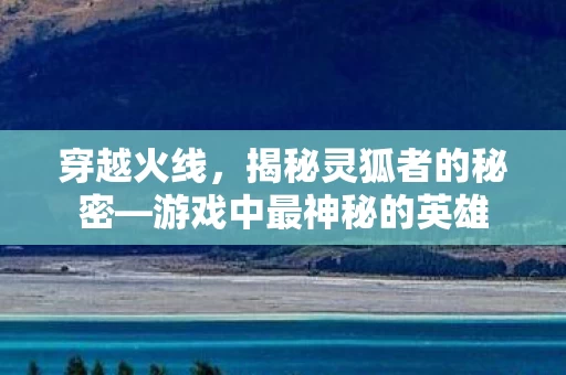 游戏中最神秘的英雄图片