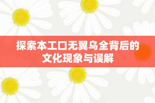 探索本工口无翼乌全背后的文化现象与误解