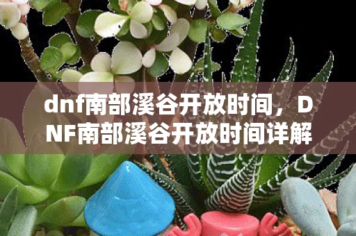 dnf南部溪谷开放时间，DNF南部溪谷开放时间详解