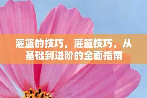 灌篮的技巧,灌篮技巧,从基础到进阶的全面指南 灌篮的技巧,灌篮技巧,从基础到进阶的全面指南