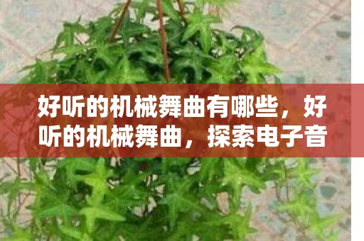 好听的机械舞曲有哪些，好听的机械舞曲，探索电子音乐中的机械韵律