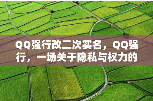 QQ强行改二次实名,QQ强行,一场关于隐私与权力的争议 QQ强行改二次实名,QQ强行,一场关于隐私与权力的争议