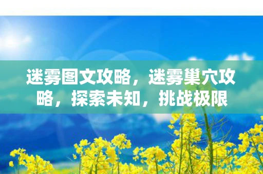 迷雾图文攻略,迷雾巢穴攻略,探索未知,挑战极限 迷雾图文攻略,迷雾巢穴攻略,探索未知,挑战极限