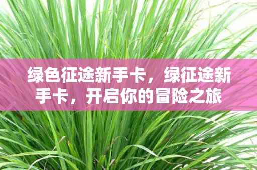 绿色征途新手卡,绿征途新手卡,开启你的冒险之旅 绿色征途新手卡,绿征途新手卡,开启你的冒险之旅