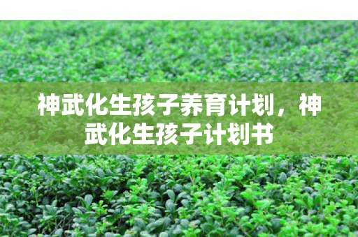 神武化生孩子养育计划,神武化生孩子计划书 神武化生孩子养育计划,神武化生孩子计划书
