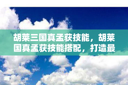 胡莱三国真孟获技能,胡莱国真孟获技能搭配,打造最强战将的攻略 胡莱三国真孟获技能,胡莱国真孟获技能搭配,打造最强战将的攻略