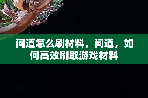 问道怎么刷材料,问道,如何高效刷取游戏材料 问道怎么刷材料,问道,如何高效刷取游戏材料