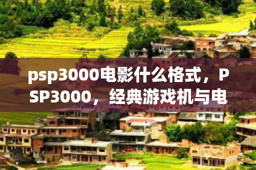 psp3000电影什么格式，PSP3000，经典游戏机与电格式的不解之缘