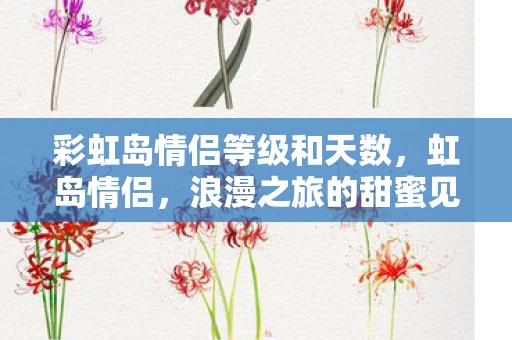 彩虹岛情侣等级和天数,虹岛情侣,浪漫之旅的甜蜜见证 彩虹岛情侣等级和天数,虹岛情侣,浪漫之旅的甜蜜见证