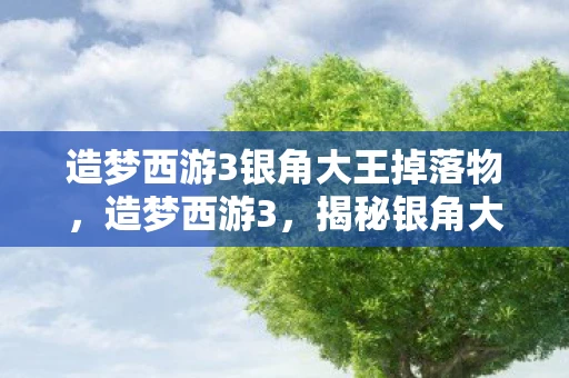 造梦西游3银角大王掉落物,造梦西游3,揭秘银角大王的神秘传说 造梦西游3银角大王掉落物,造梦西游3,揭秘银角大王的神秘传说