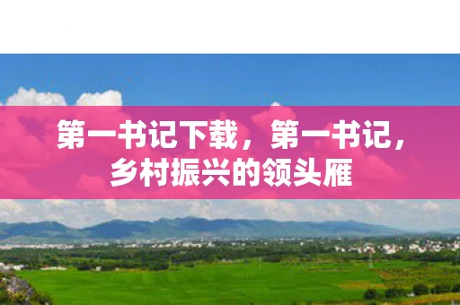 第一书记下载,第一书记,乡村振兴的领头雁 第一书记下载,第一书记,乡村振兴的领头雁