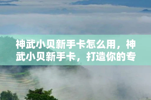 神武小贝新手卡怎么用,神武小贝新手卡,打造你的专属游戏之旅 神武小贝新手卡怎么用,神武小贝新手卡,打造你的专属游戏之旅