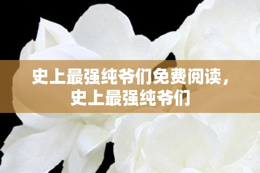 史上最强纯爷们免费阅读，史上最强纯爷们