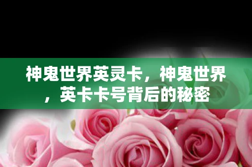 神鬼世界英灵卡，神鬼世界，英卡卡号背后的秘密