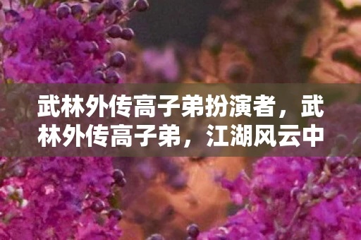 武林外传高子弟扮演者,武林外传高子弟,江湖风云中的贵族传奇 武林外传高子弟扮演者,武林外传高子弟,江湖风云中的贵族传奇